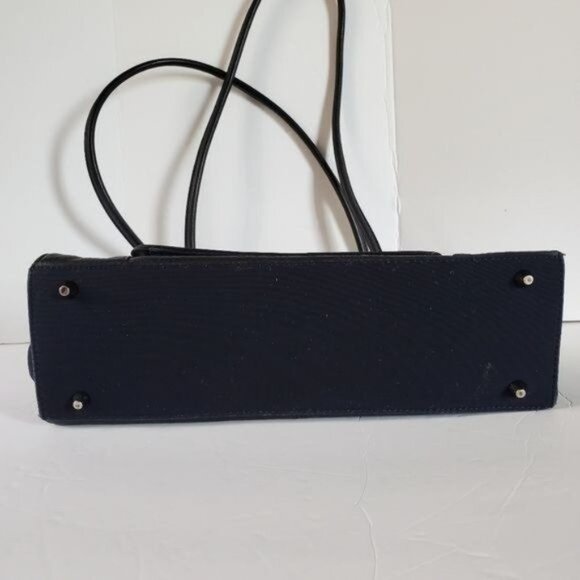 Giani Bernini Shoulder Bag Handbag Leather Navy Satchel Purse WOMEN'S WOMAN'S - Picture 3 of 13